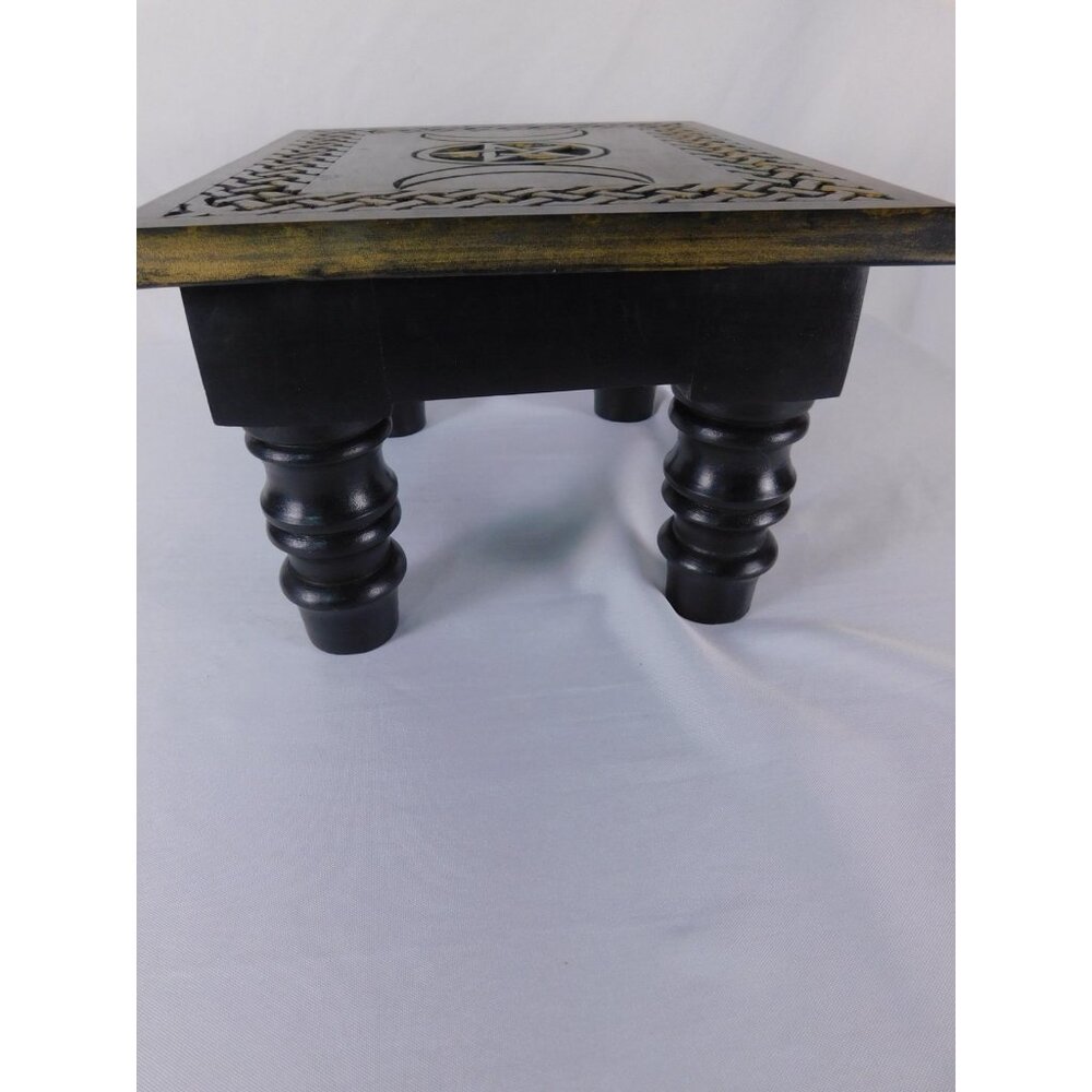 Triple Moon Pentacle Altar Table New Age Imports Wicca Witchcraft Ritual - Picture 5 of 11